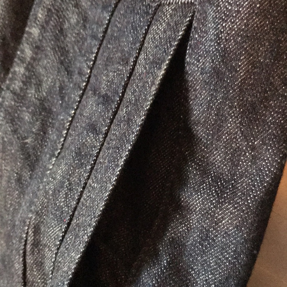 J Crew dark wash stretch denim jacket EUC - Picture 4 of 6